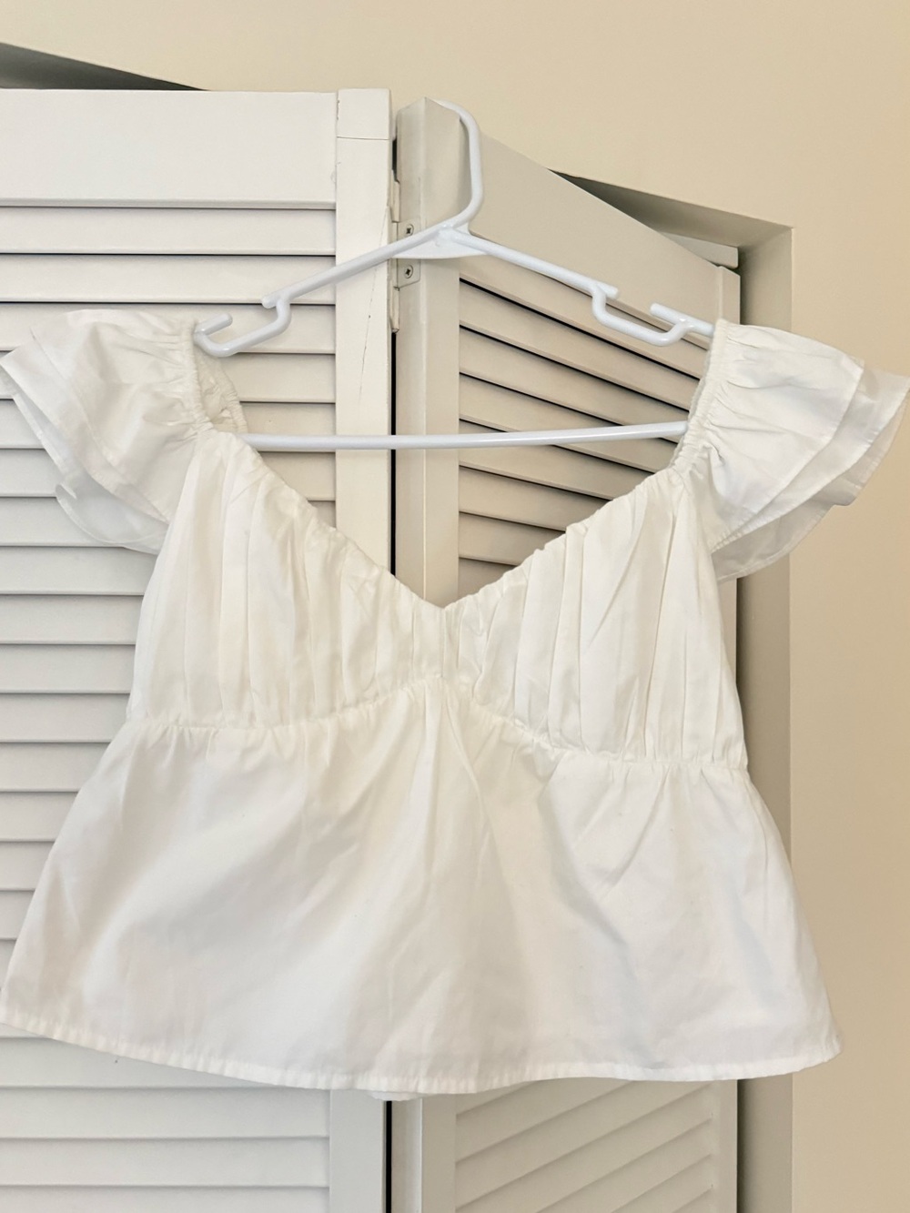 Abercrombie Poplin White Top